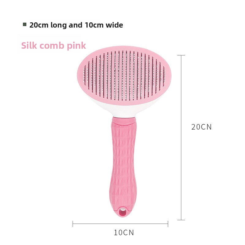 ComfortGroom™ Self-Cleaning Slicker Brush - Steel Pin