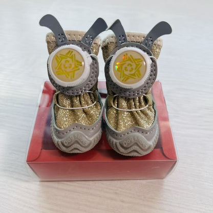 PawShield™ ComfortGrip Fabric Button Boots – 4-Pack