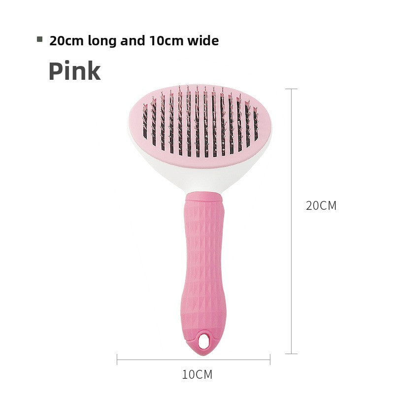 ComfortGroom™ Self-Cleaning Slicker Brush - Steel Pin