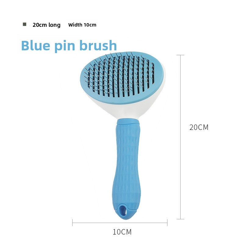 ComfortGroom™ Self-Cleaning Slicker Brush - Steel Pin