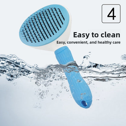 ComfortGroom™ Self-Cleaning Slicker Brush - Steel Pin