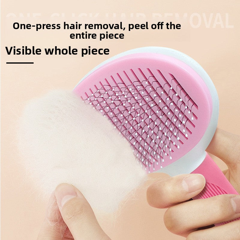 ComfortGroom™ Self-Cleaning Slicker Brush - Steel Pin