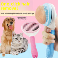 ComfortGroom™ Self-Cleaning Slicker Brush - Steel Pin